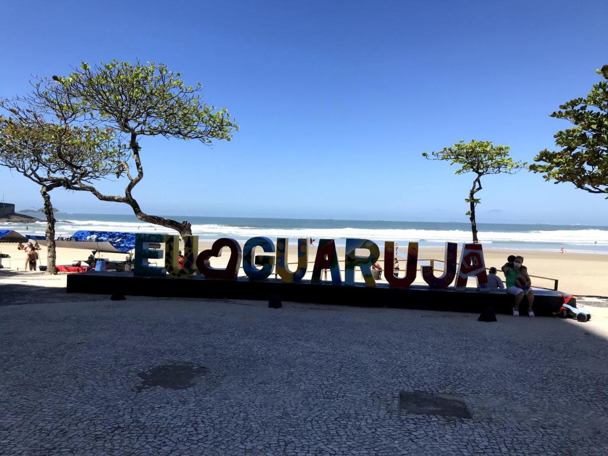 شقة Pitangueiras, Frente Ao Mar Com Servico De Praia غوارويا المظهر الخارجي الصورة